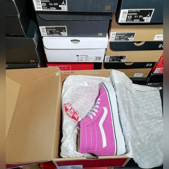 VANS SK8-HI PINKISH "BARBIE" WOMEN'S US SIZE 8 BRAND NEW IN BOX - Picture 5 of 12
